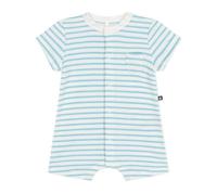 Kort boxpakje voor baby's in gestreepte badstof PETIT BATEAU blauw - thumbnail