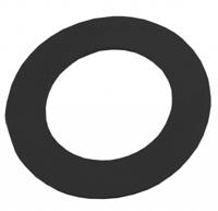 Wiesbaden Riko flens gummi 6/4 zwart 83x44x2 mm - thumbnail