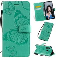 Gedrukt afdrukken Butterfly patroon horizontale Flip PU lederen draagtas met houder & kaartsleuven & portemonnee & Lanyard voor Huawei P20 Lite 2019/N - thumbnail