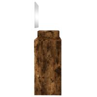 3-delige Kaptafelset bewerkt hout gerookt eikenkleurig - thumbnail