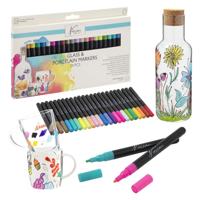 Creative Craft Group Glas- en porseleinmarkers, 24st. - thumbnail
