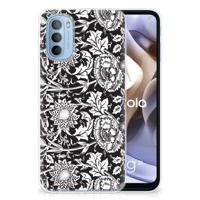 Motorola Moto G31 | G41 | TPU Case | Black Flowers - thumbnail