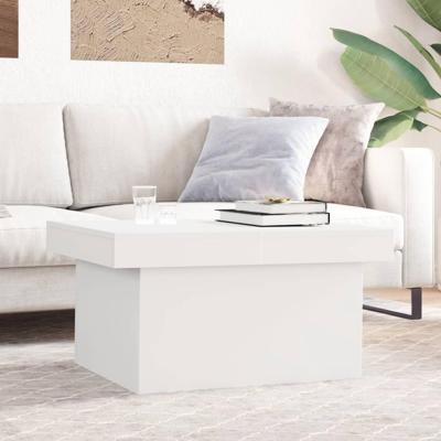 Salontafel 100x55x40 cm bewerkt hout wit
