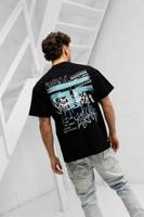 Jorcustom Graffiti Loose Fit T-Shirt Heren Zwart - Maat S - Kleur: Zwart | Soccerfanshop - thumbnail