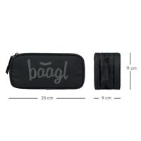 Baagl Student etui Zwart 3-ritsen - thumbnail