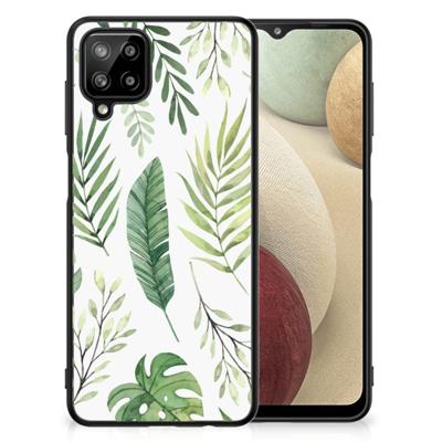 Samsung Galaxy A12 Bloemen Hoesje Leaves Samsung Galaxy A12 Bloemen Hoesje Leaves