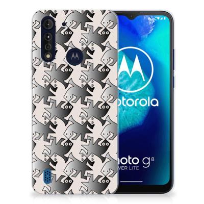 Motorola Moto G8 Power Lite | TPU Hoesje | Salamander Grey