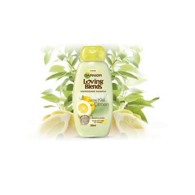 Garnier Loving Blends Zachte Klei & Citroen Verfrissende Shampoo - 300 ml - Shampoo Garnier Loving Blends Zachte Klei & Citroen Verfrissende Shampoo - 300 ml - Shampoo
