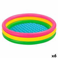 Opblaasbaar Kinderzwembad Intex Sunset Ringen 131 L 114 x 25 x 114 cm (6 Stuks) - thumbnail