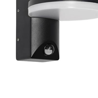 QAZQA Buiten wandlamp zwart incl. LED IP54 bewegingssensor - Esmee QAZQA Buiten wandlamp zwart incl. LED IP54 bewegingssensor - Esmee
