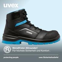 uvex 2 xenova® 9556242 Hoge veiligheidsschoenen ESD S3 Schoenmaat (EU): 42 Zwart, Blauw 1 paar - thumbnail