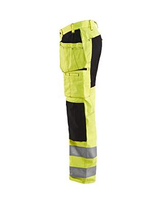 Blåkläder Werkbroek met stretch High-Vis 15521811 | High-Vis Geel/Zwart | Maat 44 - 7330509546390