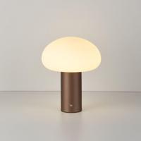 LED Tafellamp Givaro maronne - 4W - Koffiekleur - Mushroomlamp - Paddenstoel - IP20 voor binnen - Met geïntegreerde dimmer - Oplaadbaar - thumbnail