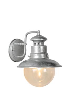 Lucide FIGO - Wandlamp Binnen/Buiten - Ø 21,5 cm - 1xE27 - IP44 - Zink