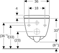Geberit iCon Wandclosetset - 49x35cm - compact - diepspoel - rimless - TurboFlush - KeraTect - softclose en quickrelease zitting - glans wit 503.048.00.8 - thumbnail