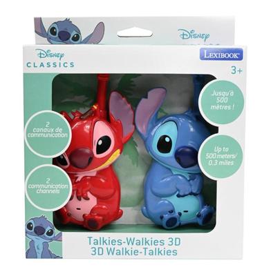 Walkie-talkies - LEXIBOOK - Stitch 3D - 500m bereik - 2 kanalen - 3D-ontwerp