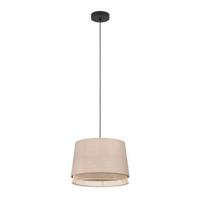 Eglo HanglampTabley Ø 38cm - linnen met rotan - 43975 - thumbnail