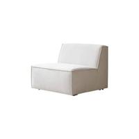 Tikamoon - Modulaire loungestoel Dario in beige stof - thumbnail