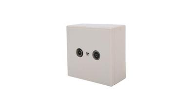 Skytronic 122223 Antennecontactdoos Wit