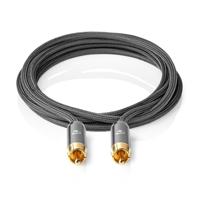 Nedis Subwoofer-Kabel | RCA Male | RCA Male | 3 m | 4.5 mm | 1 stuks - CATB24100GY30 CATB24100GY30 - thumbnail