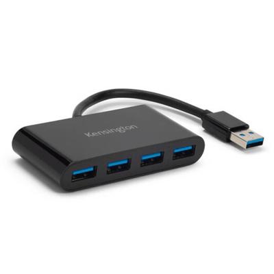 Kensington UH4000 4 Port Hub K39121EU USB-hub 4 poorten USB-A USB 3.0 5 GBit/s Zwart Kensington UH4000 4 Port Hub K39121EU USB-hub 4 poorten USB-A USB 3.0 5 GBit/s Zwart