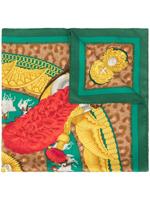 Hermès pre-owned Casques et Plumets scarf - Green - thumbnail