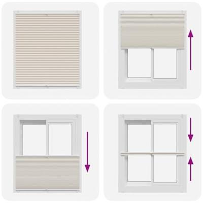 VidaXL Plisséjaloezie 110x100cm crème