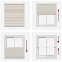 VidaXL Plisséjaloezie 110x100cm crème - thumbnail