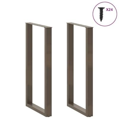 Bartafelpoten 2 st U-vormig 60x(110-111) cm staal naturel