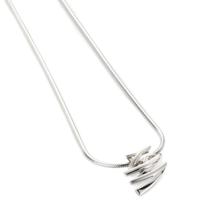 GALA DESIGN J0093 Ketting Tokyo zilver-zirconia wit 45 cm - thumbnail
