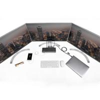 StarTech.com USB-C & USB-A Dock Hybride Universeel Triple Monitor Laptop Docking Station DisplayPort & HDMI 4K 60Hz 85W Power Delivery, 6x USB Hub, GbE, Audio USB 3.1 Gen 2 10Gbps - thumbnail