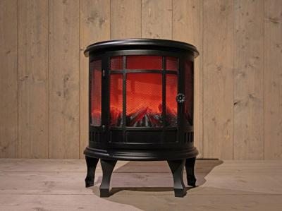 HAARD ZWART 46X23,5X56CM 3X C MET AFSTANDBEDIENING - Annas collection