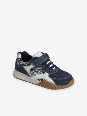 Kinderschoenen met elastische veters, kleutercollectie ongewassen denim
