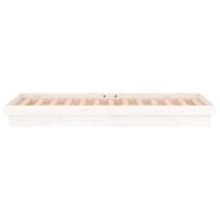 Bedframe LED massief hout wit 90x190 cm 3FT Single - thumbnail