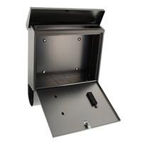 Burg Wächter 4400Ni Malaga Brievenbus Plaatstaal Nikkel Sleutelslot - thumbnail