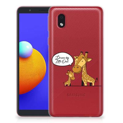 Samsung Galaxy A01 Core Telefoonhoesje met Naam Giraffe Samsung Galaxy A01 Core Telefoonhoesje met Naam Giraffe