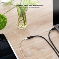 NanoCABLE 10.01.4502 Gen2X2 USB 3.2-kabel, 100 W, 4 K/60 Hz, USB-C/M-USB-C/H, zwart, 2 m - thumbnail