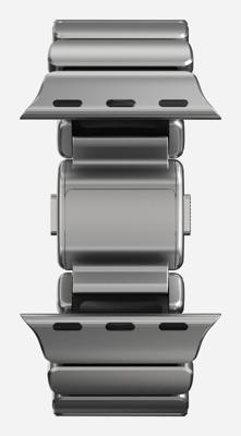 Nomad Stratos Titanium Strap Apple Watch 44mm / 45mm / 46mm / 49mm Natural/Zwart