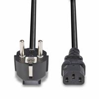 Lindy 30336 3m CEE7/7 Schuko C13 coupler Zwart electriciteitssnoer - thumbnail