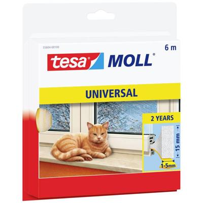 tesa UNIVERSAL 55604-00100-00 Afdichtingstape tesamoll Wit (l x b) 6 m x 15 mm 1 stuk(s) tesa UNIVERSAL 55604-00100-00 Afdichtingstape tesamoll Wit (l x b) 6 m x 15 mm 1 stuk(s)