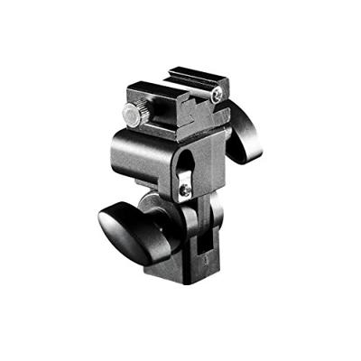 Walimex systeemflitshouder met geïntegreerde parapluhouder (draaibare flitsschoen, met 1/4 en 3/8 inch statiefsluiting)