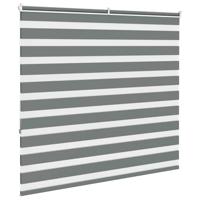 Zebra rolgordijn 165x150 cm stofbreedte 160,9 cm donkergrijs - thumbnail