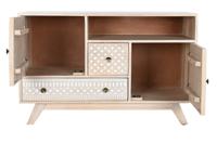 Dressoir DKD Home Decor Wit Natuurlijk Mangohout 115 x 42 x 75 cm - thumbnail