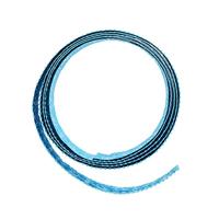 Vaessen Creative • aluminiumdraad triangle embossed 2.8mmx5m turquoise - thumbnail