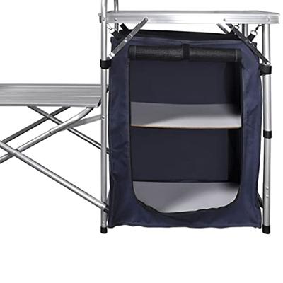 VidaXL Campingkeuken inklapbaar met windscherm aluminium