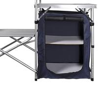 Campingkeuken inklapbaar met windscherm aluminium - thumbnail