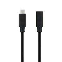 NanoCABLE 10.01.4501 Gen2X2 USB 3.2-kabel, 100 W, 4 K/60 Hz, USB-C/M, zwart, 1 m - thumbnail