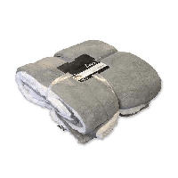 Plaid Lars l200b150 cm grijs Unique Living - Unique living - thumbnail