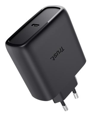 Oplader trust maxo 65w usb-c gan zwart