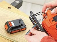 BLACK+DECKER BDCJS18E1 18V 2.5Ah Pendeldecoupeerzaag | 1x 18V 2.5Ah accu + 1A Lader | 1x Zaagblad - BDCJS18E1-QW - thumbnail